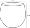 Mica Decorations Douro Bloempot - H25 x Ø29 cm - Terracotta - Off White