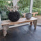 Mica Decorations Douro Bloempot - H25 x Ø29 cm - Terracotta - Lichtgrijs