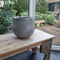 Mica Decorations Douro Bloempot - H25 x Ø29 cm - Terracotta - Lichtgrijs