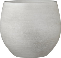 Mica Decorations Douro Bloempot - H28 x Ø33 cm - Terracotta - Off White
