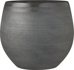 Mica Decorations Douro Bloempot - H28 x Ø33 cm - Terracotta - Donkergrijs