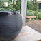 Mica Decorations Douro Bloempot - H28 x Ø33 cm - Terracotta - Donkergrijs