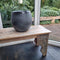 Mica Decorations Douro Bloempot - H28 x Ø33 cm - Terracotta - Donkergrijs