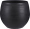 Mica Decorations Douro Bloempot - H28 x Ø33 cm - Terracotta - Mat - Zwart