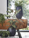 Mica Decorations Douro Vaas - H50 x Ø29 cm - Terracotta - Mat - Zwart