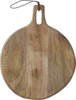 Mica Decorations Duko Serveerplank - Ø28 cm - 100% FSC Mangohout - Bruin