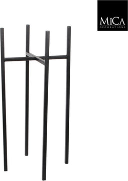 Mica Decorations-e - 8 stuks! Ascot plantstandaard zwart l24xb24xh5...