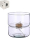 Mica Decorations Elements Bloempot met Bewateringssysteem - H22 x Ø19 cm - Glas