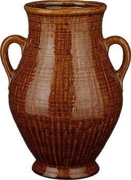 Mica Decorations Elena Vaas - L29 x B26 x H39 cm - Keramiek - Bruin