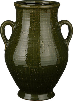 Mica Decorations Elena Vaas - L29 x B26 x H39 cm - Keramiek - Groen