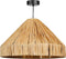 Mica Decorations Elisa Hanglamp - H24 x Ø40 cm - Raffia - Lichtbruin