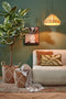Mica Decorations Elisa Hanglamp - H24 x Ø40 cm - Raffia - Lichtbruin
