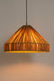 Mica Decorations Elisa Hanglamp - H24 x Ø40 cm - Raffia - Lichtbruin