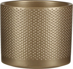 Mica Decorations Era Bloempot - H13 x Ø15 cm - Reliëf - Goud