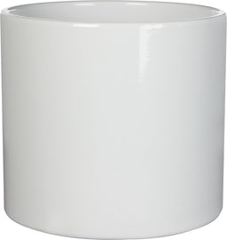 Mica Decorations Era Bloempot - H14,5 x Ø17,5 cm - Glans - Wit