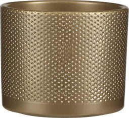 Mica Decorations Era Bloempot - H14,5 x Ø17,5 cm - Reliëf - Goud