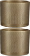 Mica Decorations Era Bloempot - H14,5 x Ø17,5 cm - Reliëf - Goud
