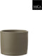 Mica Decorations Era Bloempot - H14,5 x Ø17,5 cm - Reliëf - Groen