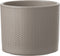 Mica Decorations Era Bloempot - H14,5 x Ø17,5 cm - Reliëf - Taupe