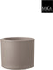 Mica Decorations Era Bloempot - H14,5 x Ø17,5 cm - Reliëf - Taupe