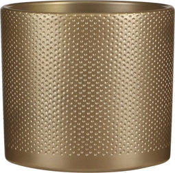 Mica Decorations Era Bloempot - H17,5 x Ø19,5 cm - Reliëf - Goud