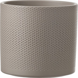 Mica Decorations Era Bloempot - H17,5 x Ø19,5 cm - Reliëf - Taupe