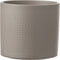 Mica Decorations Era Bloempot - H17,5 x Ø19,5 cm - Reliëf - Taupe