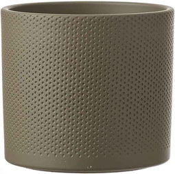 Mica Decorations Era Bloempot - H21,5 x Ø23 cm - Reliëf - Groen
