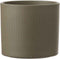 Mica Decorations Era Bloempot - H21,5 x Ø23 cm - Reliëf - Groen