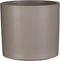 Mica Decorations Era Bloempot - H21,5 x Ø23 cm - Reliëf - Taupe