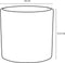Mica Decorations Era Bloempot - H21,5 x Ø23 cm - Wit
