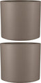 Mica Decorations Era Bloempot - H26 x Ø28 cm - Reliëf - Taupe