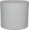 Mica Decorations Era Bloempot - H26 x Ø28 cm - Ruw - Lichtgrijs
