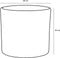 Mica Decorations Era Bloempot - H26 x Ø28 cm - Wit