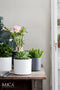 Mica Decorations Era Bloempot - H26 x Ø28 cm - Wit