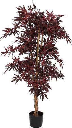 Mica Decorations Esdoorn Kunstplant - H140 x Ø80 cm - rood