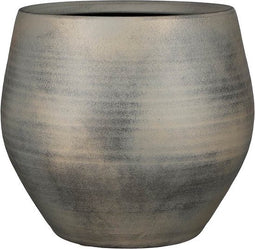 Mica Decorations Esta Bloempot - 33x33x28 cm - Terracotta - Grijs