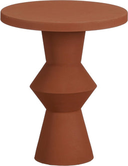 Mica Decorations Estate Bijzettafel - H41 x Ø34 cm - Metaal - Terra