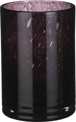Mica Decorations Estelle Vaas - 17x17x23 cm - Glas - Zwart