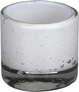 Mica Decorations Estelle Vaas - 8x8x8 cm - Glas - Wit