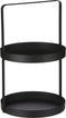 Mica Decorations Etagere 2 Laags - H41 x Ø25 cm - Metaal - Zwart