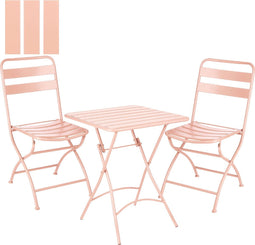 Mica Decorations Evita Bistroset - Set van 3 - Metaal - Lichtroze