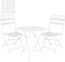 Mica Decorations Evita Bistroset - Set van 3 - Metaal - Wit