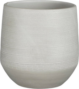 Mica Decorations Evora Bloempot - 24x24x23 cm - Lichtgrijs