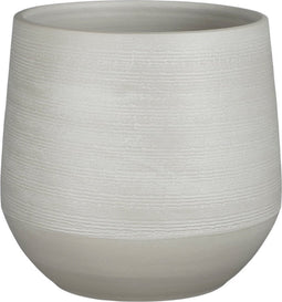 Mica Decorations Evora Bloempot - 30x30x28 cm - Lichtgrijs
