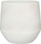 Mica Decorations Evora Bloempot - 37x37x34 cm - Terracotta - Wit