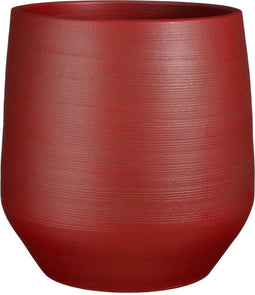 Mica Decorations Evora Bloempot - 40x40x39 cm - Donkerrood