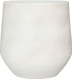 Mica Decorations Evora Bloempot - 40x40x39 cm - Terracotta - Wit
