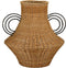 Mica Decorations Fabiola Decoratie Vaas - H43 x Ø30 cm - Rotan - Bruin