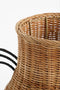 Mica Decorations Fabiola Decoratie Vaas - H43 x Ø30 cm - Rotan - Bruin